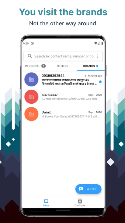 Alaap SMS - Organized Inbox screenshot